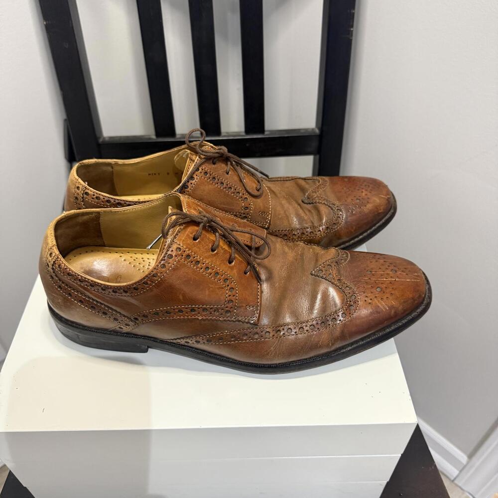 Cole Haan Brown Leather Oxfords Men's Size 9‎